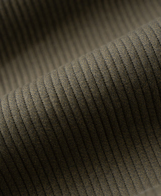 Light coffee pique-stripe cotton fabric close-up
